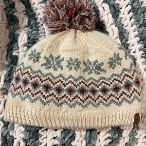 Timberland plush lined beanie with Pom